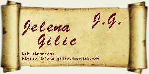 Jelena Gilić vizit kartica